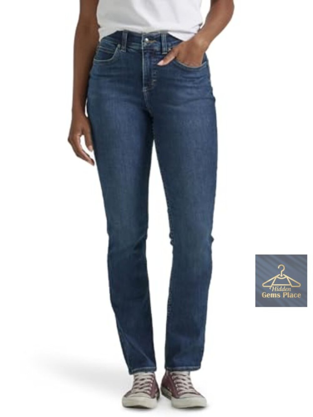 Lee Ultra Lux Comfort Straight Leg Jeans with Flex Motion, Mid Rise, 31 Inseam